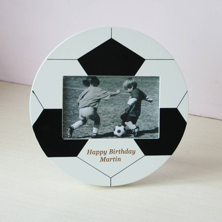 Personalised Football Photo Frame Six X Four By