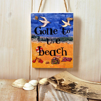 Gone To The Beach Hanging Sign, 3 of 3