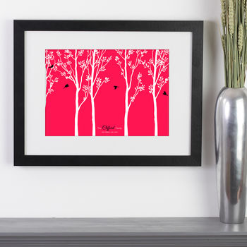 Personalised Flying Family Of Birds In Trees, 3 of 12
