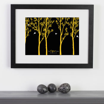 Personalised Flying Family Of Birds In Trees, 4 of 12