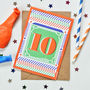Kids' Age Number Block Print Birthday Cards, thumbnail 10 of 10