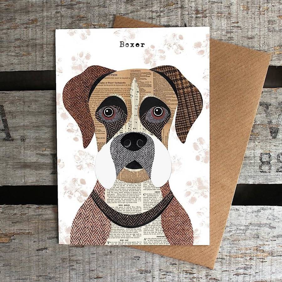 Boxer Dog Card, 1 of 2