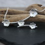 Handmade Silver And Gold Flower Branch Necklace, thumbnail 2 of 7