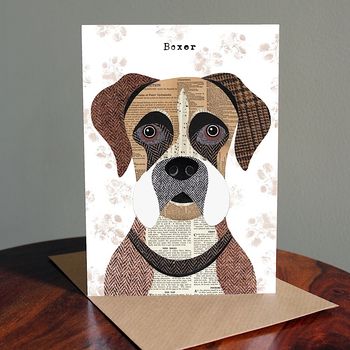 Boxer Dog Card, 2 of 2