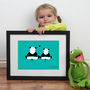 Personalised Significant Date With Two Loving Pandas, thumbnail 1 of 8