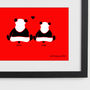Personalised Significant Date With Two Loving Pandas, thumbnail 2 of 8