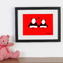 Personalised Significant Date With Two Loving Pandas, thumbnail 3 of 8