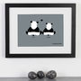 Personalised Significant Date With Two Loving Pandas, thumbnail 5 of 8