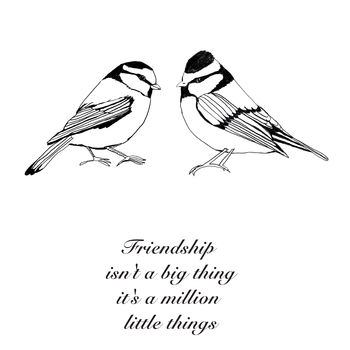 'Friendship Bird' Card, 2 of 2
