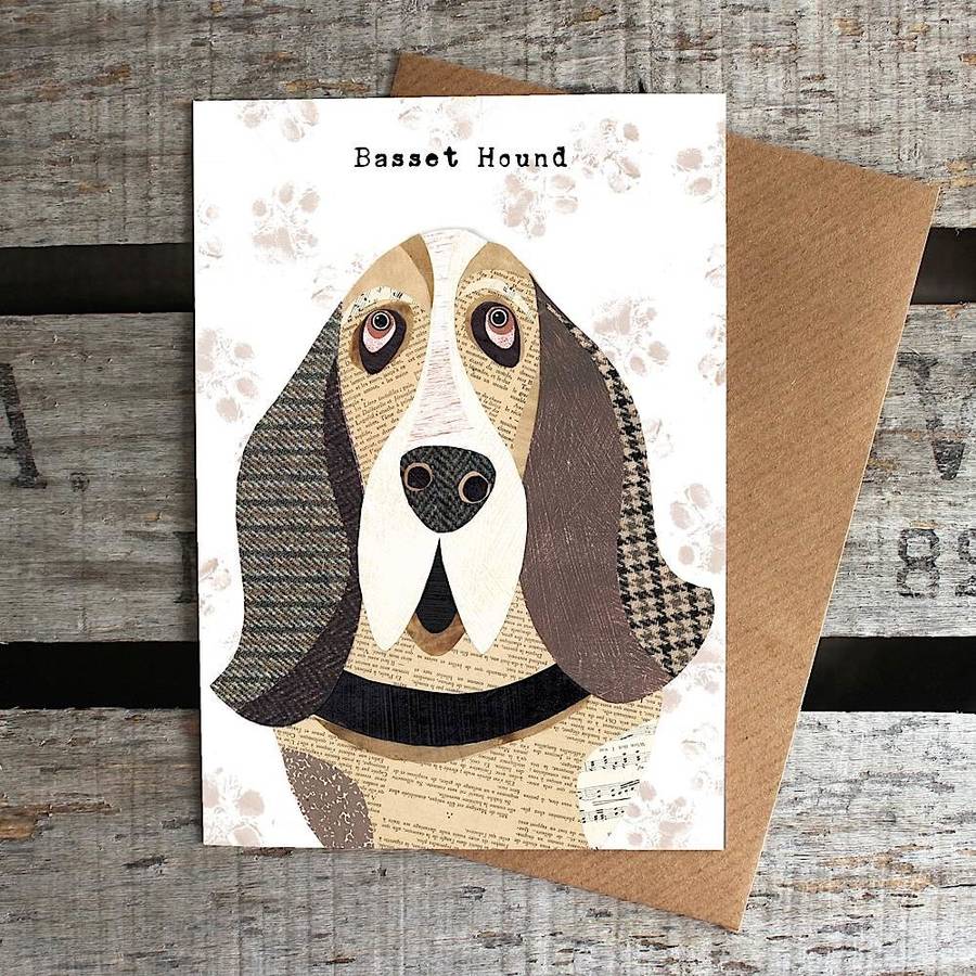 Basset Hound Dog Card By Simon Hart Notonthehighstreet basset-hound-dog-card-by-simon-hart-notonthehighstreet
