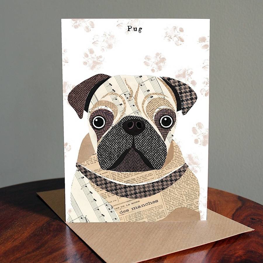 Pug Dog Card