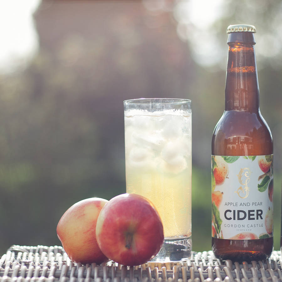 apple and pear cider trio by gordon castle scotland