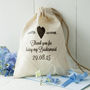 Heart Design Personalised Cotton Gift Bag, thumbnail 1 of 2