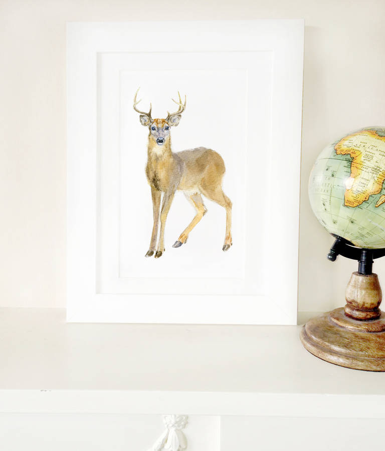 deer fine art print by chocovenyl