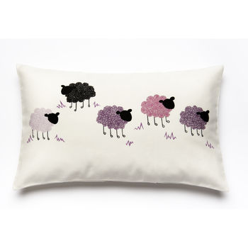 Curly Sheep Printed Cushion Cover, 3 of 6