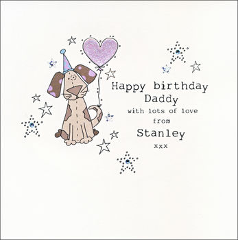 Personalised Happy Birthday Card From The Dog, 2 of 3