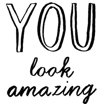 'You Look Amazing' Card By Karin Åkesson Design | notonthehighstreet.com