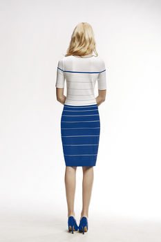 Regatta Striped Bodycon Dress In Blue, 4 of 7