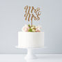 Mr And Mrs Wedding Cake Topper, thumbnail 1 of 6