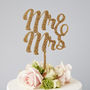 Mr And Mrs Wedding Cake Topper, thumbnail 5 of 6