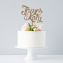 Personalised Couples Wedding Cake Topper, thumbnail 2 of 7