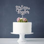 Personalised Mr And Mrs Wedding Cake Topper, thumbnail 2 of 7