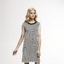 Donna Lace Overlay Dress With Sheer Sleeves, thumbnail 1 of 3