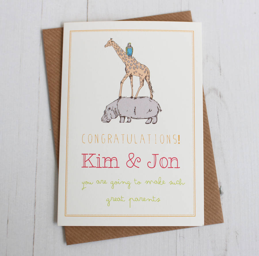  congratulations New Parents Card By Precious Little Plum 