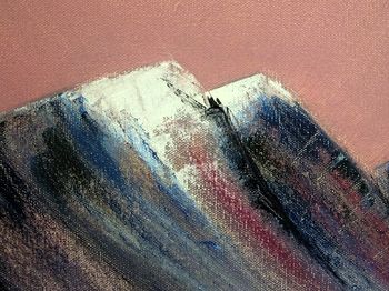 Purple Mountains Original Oil Painting, 3 of 3