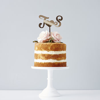 Personalised Monogram Wedding Cake Topper, 2 of 6
