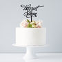 Elegant Personalised Couples Wedding Cake Topper, thumbnail 1 of 8