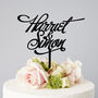 Elegant Personalised Couples Wedding Cake Topper, thumbnail 2 of 8
