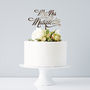 Personalised Mr And Mrs Elegant Wedding Cake Topper, thumbnail 6 of 8