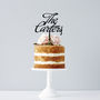 Personalised Surname Elegant Wedding Cake Topper, thumbnail 1 of 7