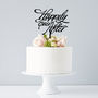 Elegant 'Happily Ever After' Wedding Cake Topper, thumbnail 1 of 6