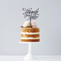 Elegant 'Happily Ever After' Wedding Cake Topper, thumbnail 2 of 6