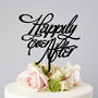 Elegant 'Happily Ever After' Wedding Cake Topper, thumbnail 6 of 6
