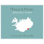 Engaged In Iceland Personalised Print, thumbnail 11 of 12