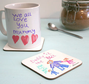 Personalised Child's Own Artwork Coaster, 2 of 3