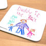 Personalised Child's Own Artwork Coaster, thumbnail 1 of 3