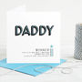 Best Dad Fathers Day Card Personalised, thumbnail 3 of 5