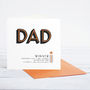 Best Dad Fathers Day Card Personalised, thumbnail 2 of 5