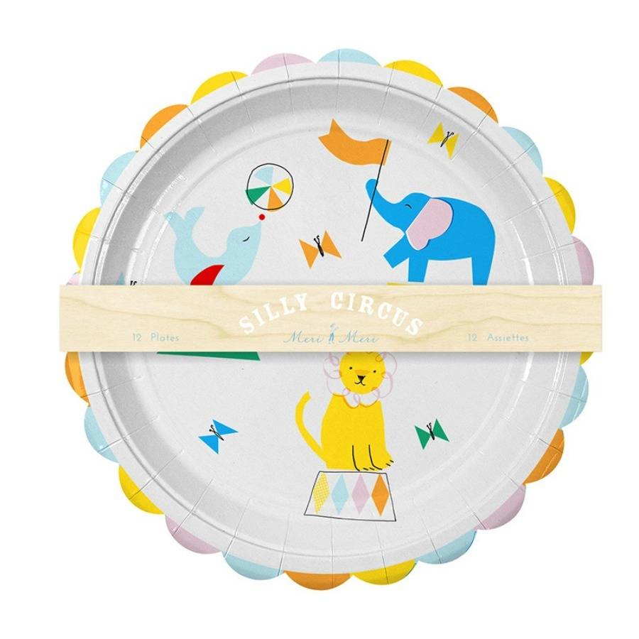 Silly Circus Party Paper Plates By Posh Totty Designs Interiors ...