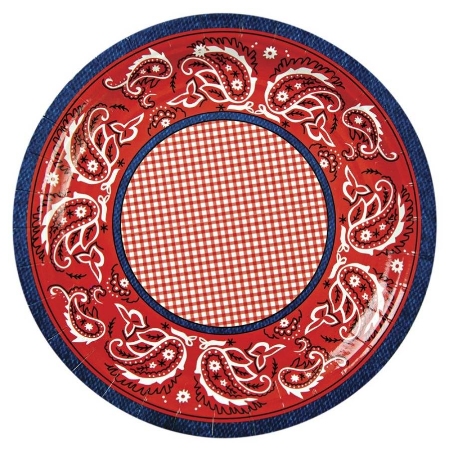 Howdy Cowboy Western Themed Paper Plates By Posh Totty Designs