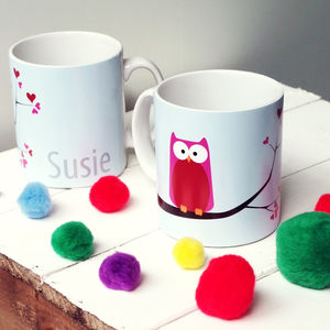 Preview Personalised Owl Mug Plastic Or Ceramic 