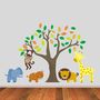 Jungle Animals And Tree Wall Stickers, thumbnail 1 of 4