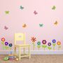 Flowers And Butterflies Wall Stickers, thumbnail 2 of 5