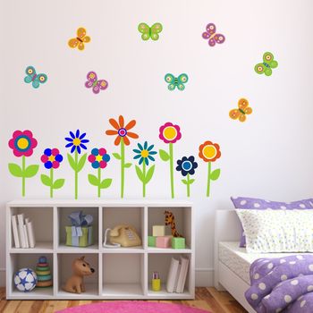 Flowers And Butterflies Wall Stickers, 4 of 5