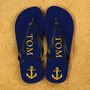 Anchor Style Personalised Flip Flops, thumbnail 1 of 4