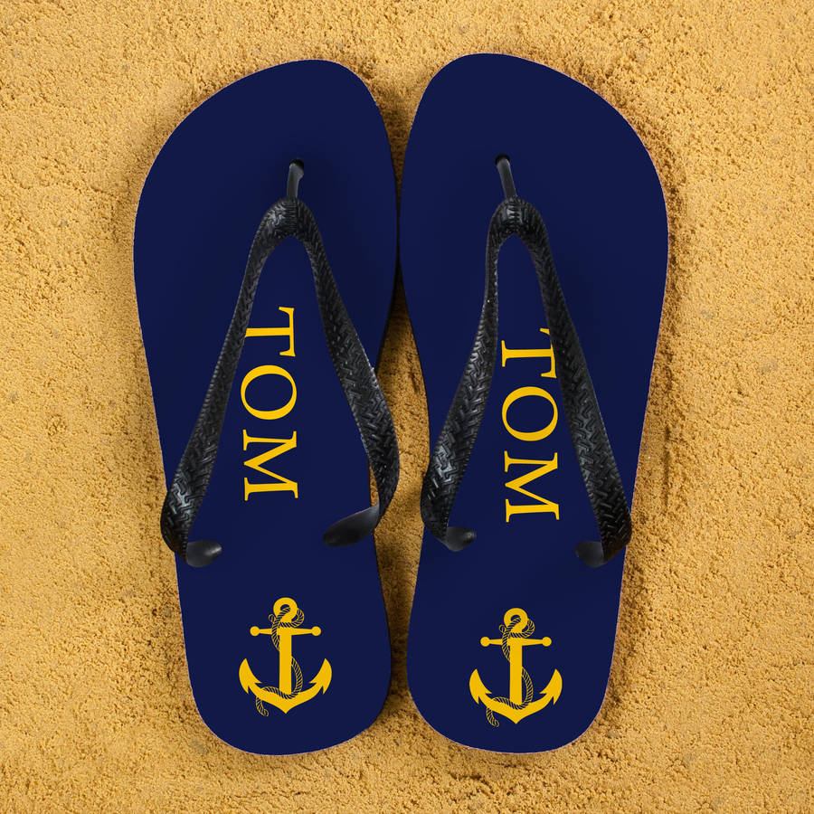 Anchor Style Personalised Flip Flops, 1 of 4